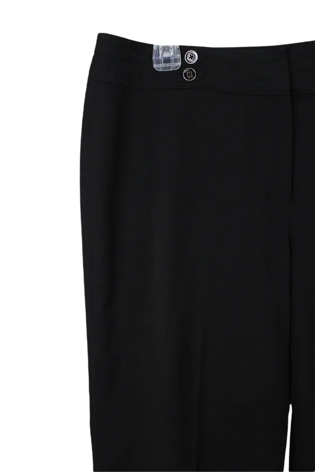 Rings Larry Levine Larry Levine Stretch Black Capri Pants 12