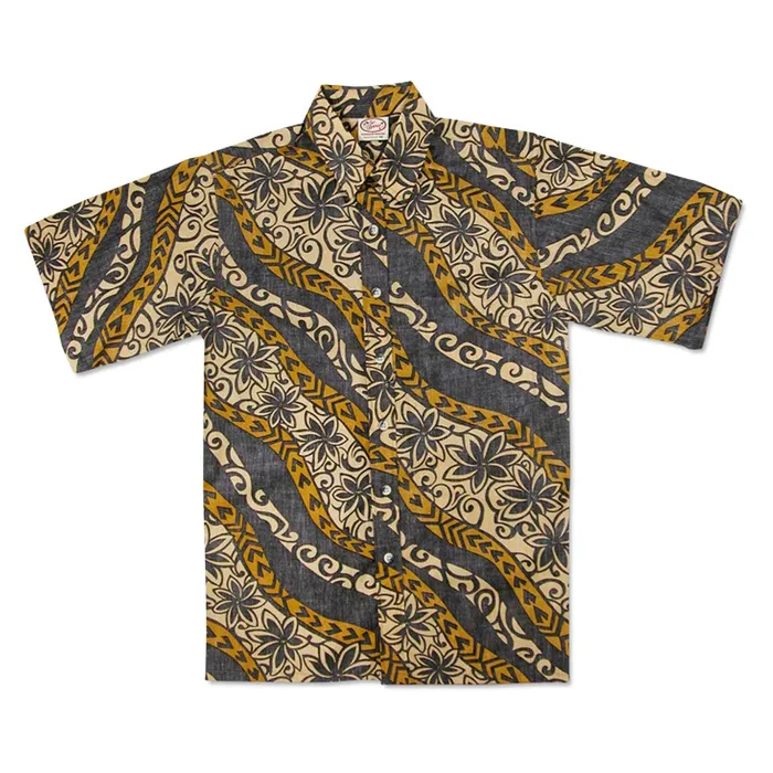 Rings MRHAWAII Go Barefoot Floral Wave Mens Aloha Shirt