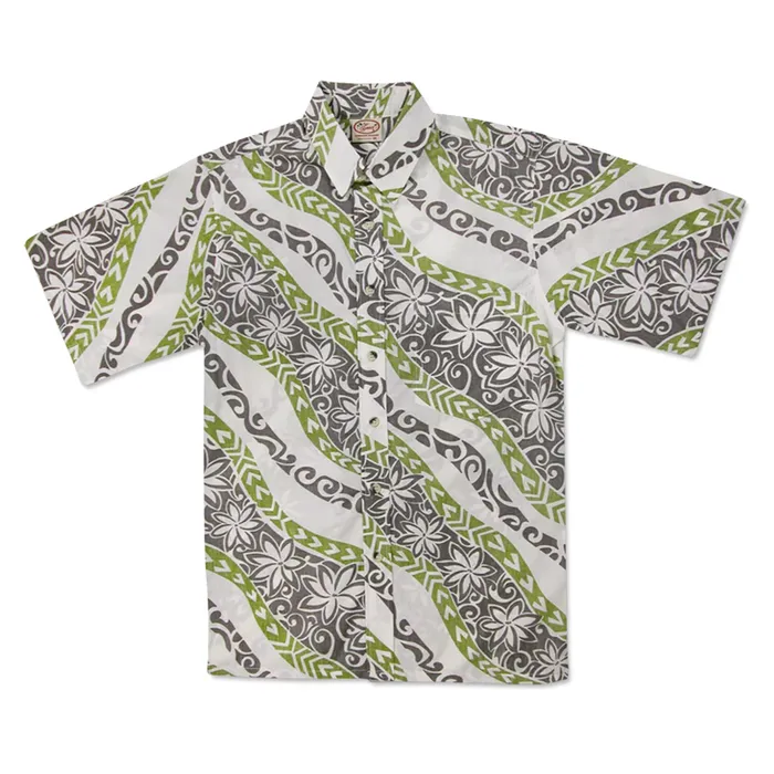Rings MRHAWAII Go Barefoot Floral Wave Mens Aloha Shirt
