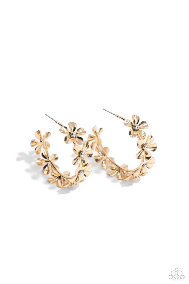 Rings Paparazzi Accessories Floral Flamenco Gold