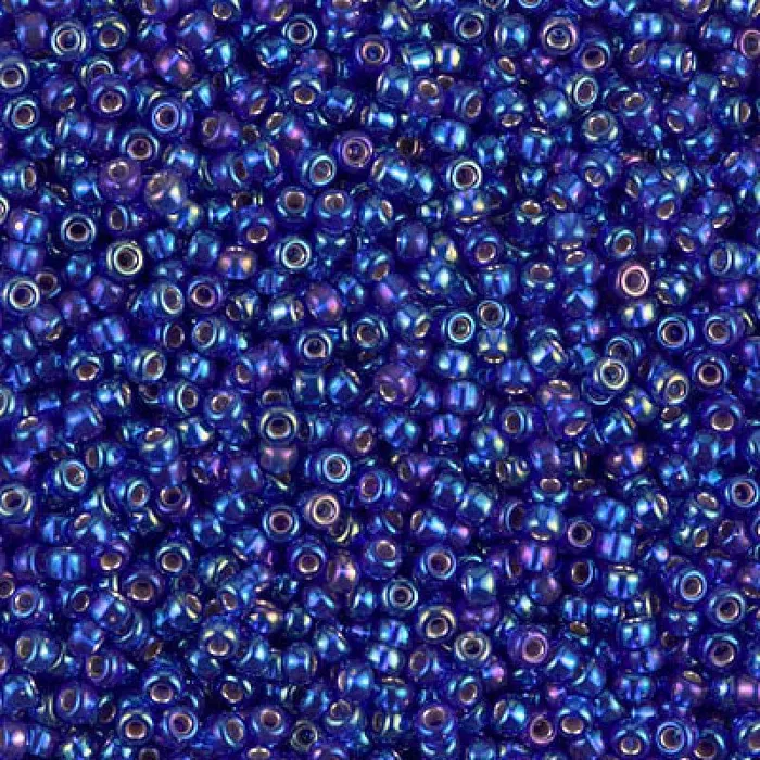 Rings Peppy Beads Miyuki Seed Beads 110 Silver Lined Cobalt 1020