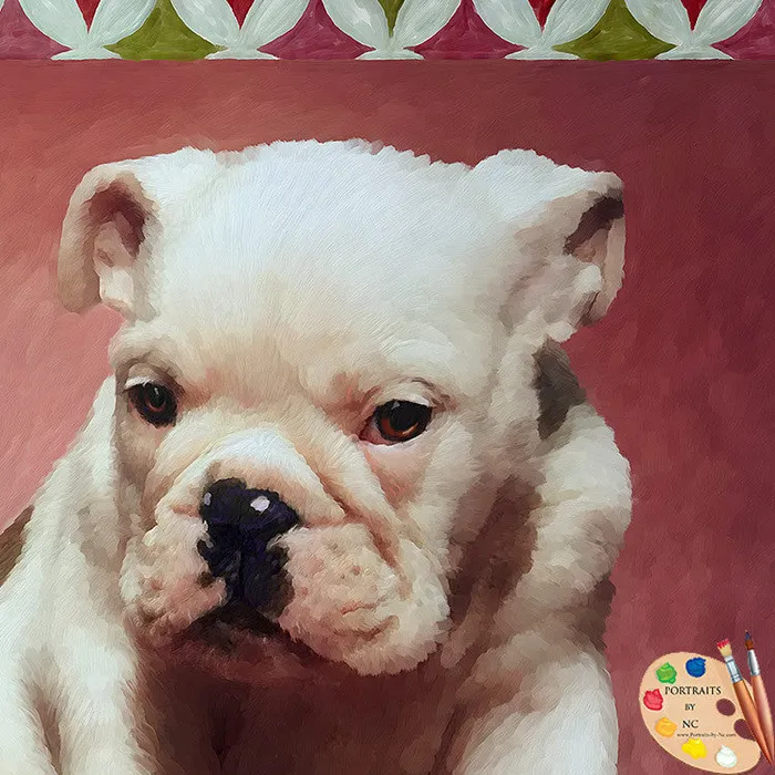 Rings Portraits by NC White Bulldog Puppy Portraits