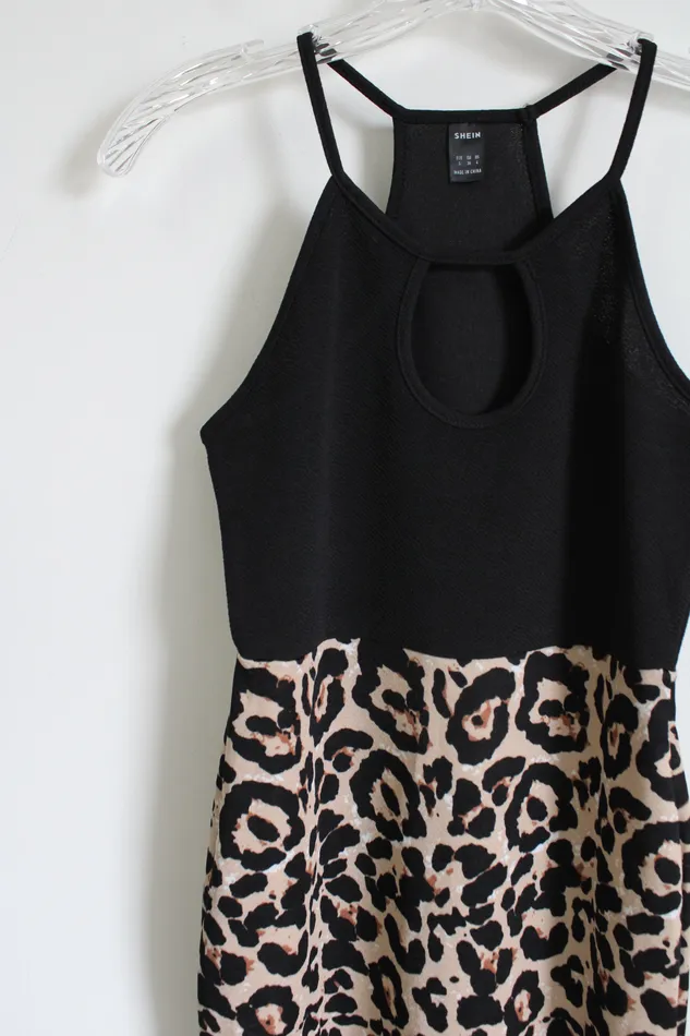 Rings Shein Shein Black Leopard Dress 4