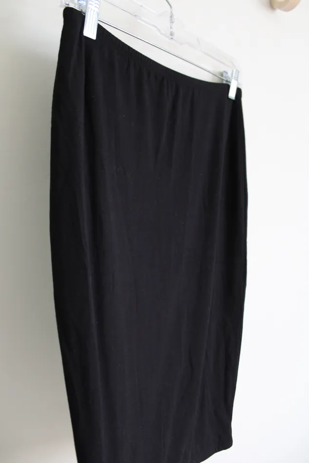 Rings STORQ STORQ Black Stretch Fitted Skirt Petite