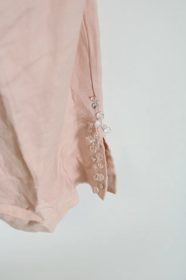 Ruby Rd Necklaces Ruby Rd Light Pink Linen Blend Capri 12