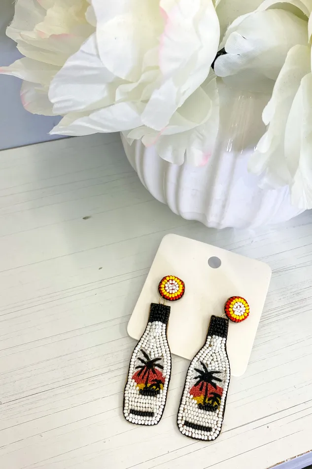 SALE Beaded Bottle Earrings Sew Southern Designs Earrings