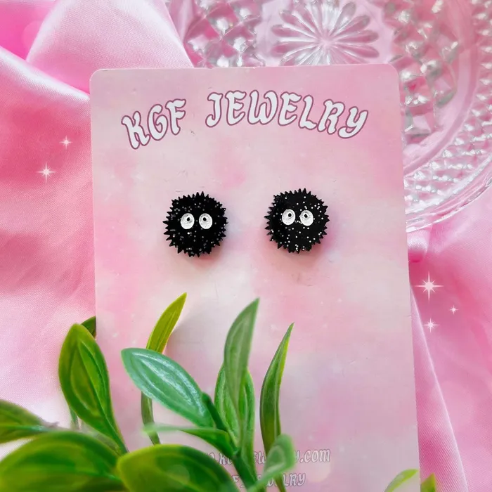 Soot Sprites Acrylic Earrings Keychains Pins KGF Jewelry Earrings Soot Sprites Acrylic Earrings Keychains Pins KGF Jewelry Earrings
