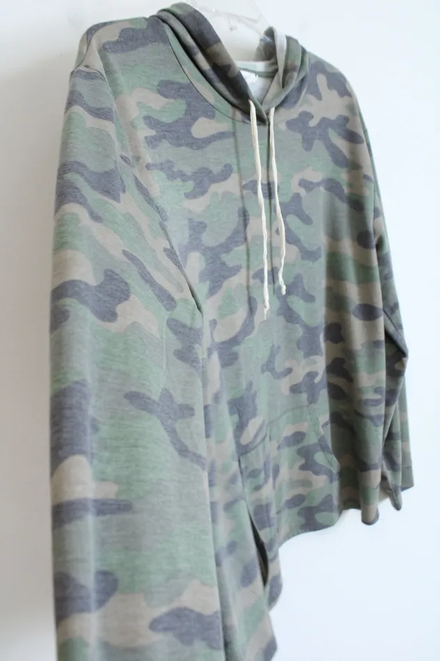 Stitch Knot Green Camp Stretch Hoodie M Stitch Knot Rings