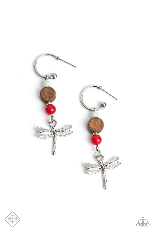 Take BEAD Red Paparazzi Accessories Earrings