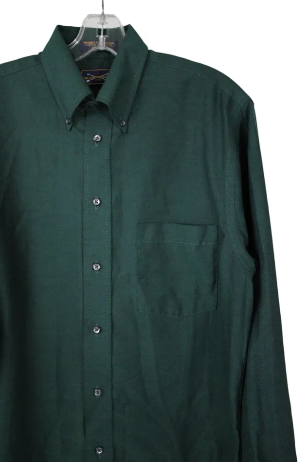 The Arrow Company Green Button Down 153233 Arrow Earrings