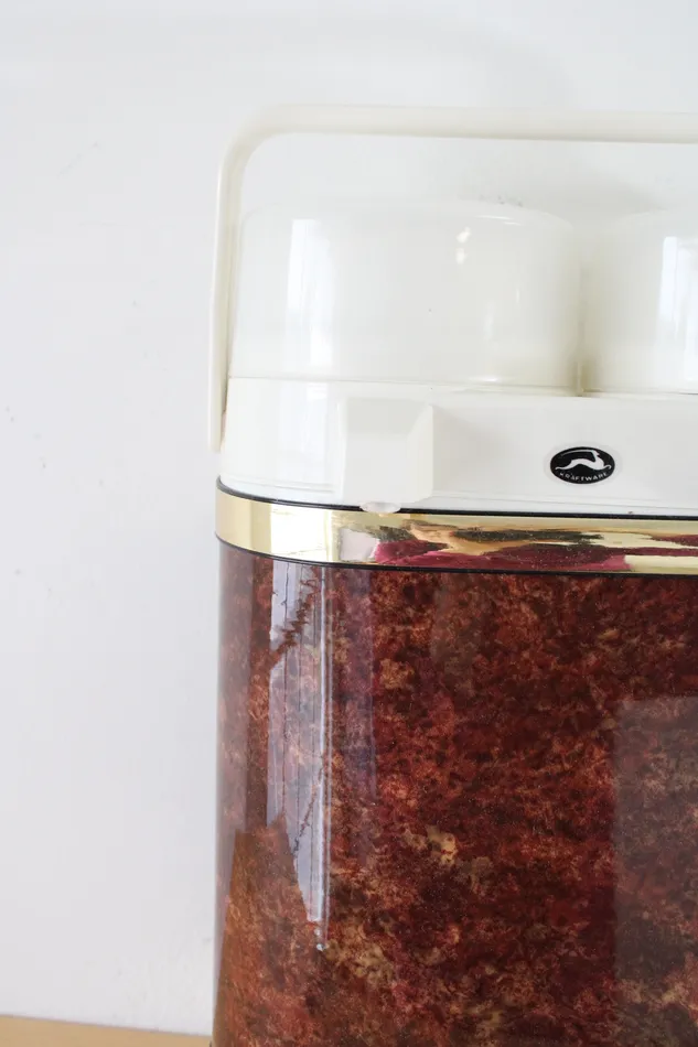 Vintage Kraftware Red Travel Double Dispenser Thermos Jubilee Thrift Earrings