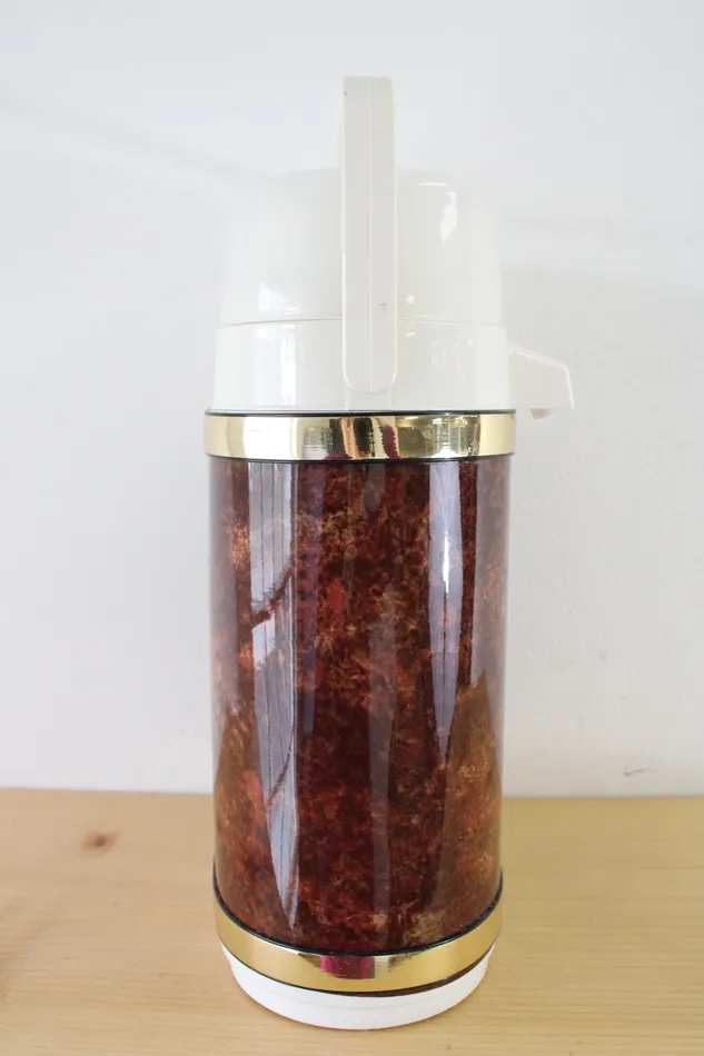 Vintage Kraftware Red Travel Double Dispenser Thermos Jubilee Thrift Earrings