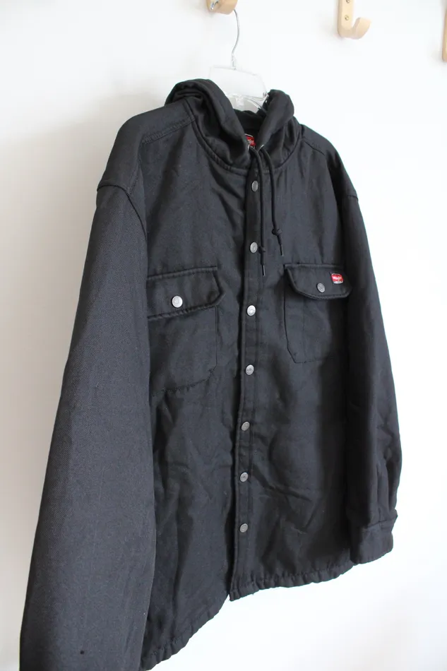 Wrangler Workwear Black Fleece Lined Jacket XL Wrangler Rings