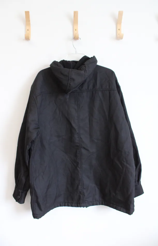 Wrangler Workwear Black Fleece Lined Jacket XL Wrangler Rings