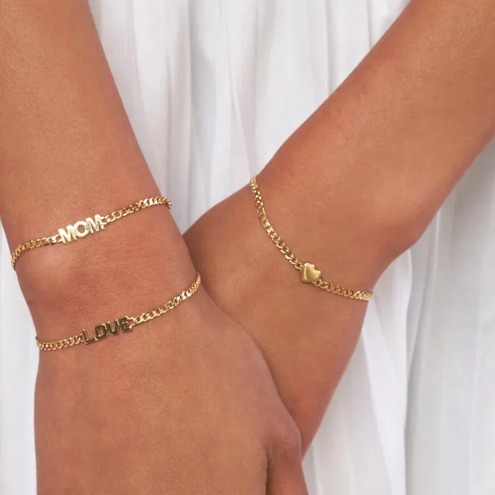 Alexis Jae Bracelets Engravable Heart Charm Bracelet