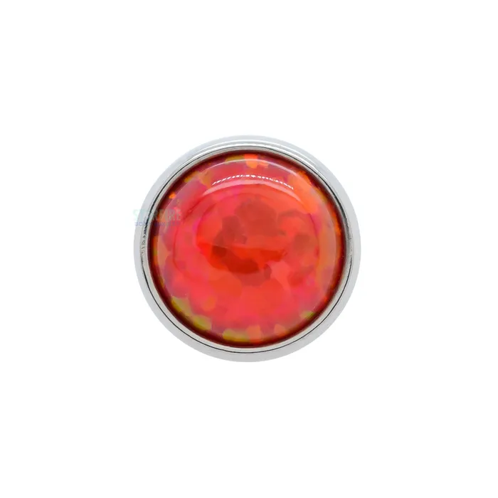 Anatometal 3mm BezelSet Opal Cabochon on Flatback Earrings