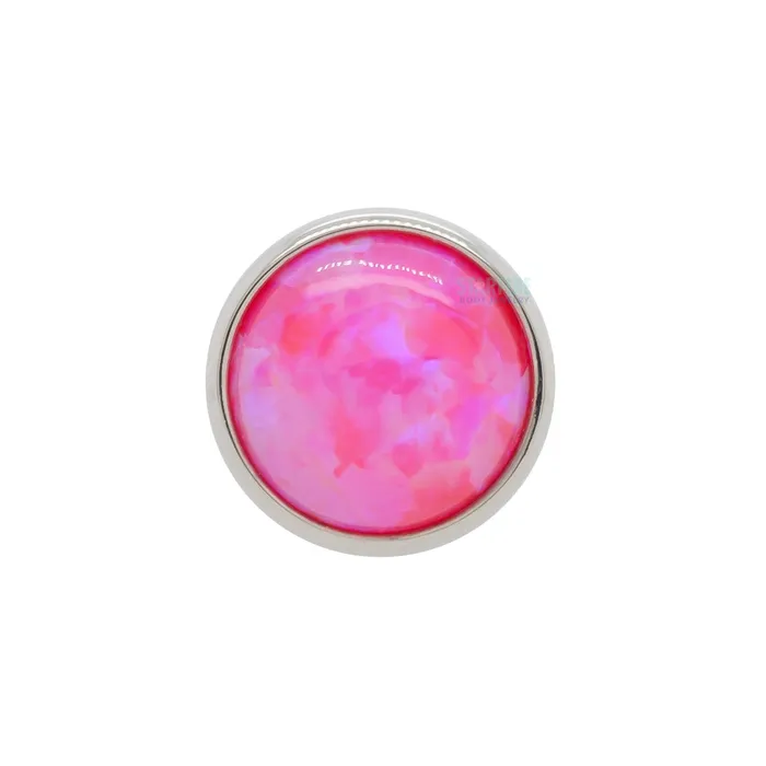 Anatometal 3mm BezelSet Opal Cabochon on Flatback Earrings