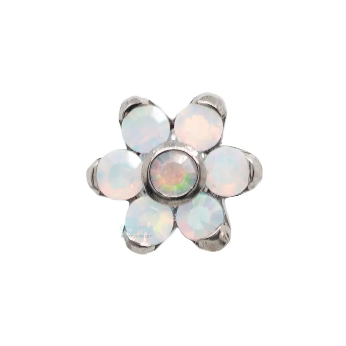 Anatometal Earrings 15mm15mm BrilliantCut Gem Flower on flatback