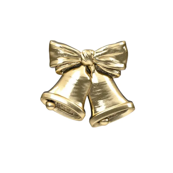 Anatometal Earrings threadless Ribbon Bells End in Gold