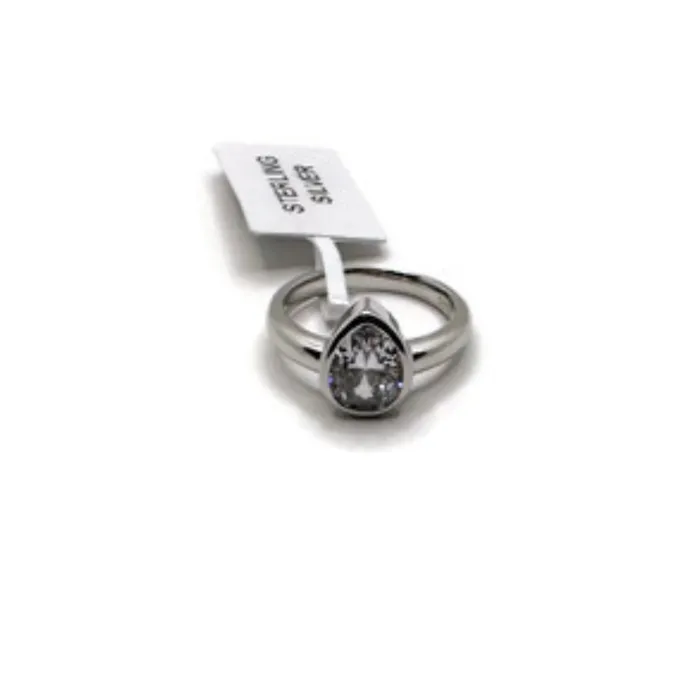 Baltic Essentials Rings Ring 925 Sterling Silver Simulated Cubic Zirconia Baltic Essentials Rings Ring 925 Sterling Silver Simulated Cubic Zirconia