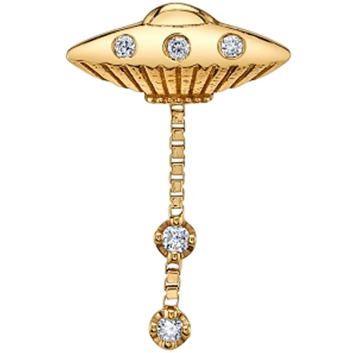 Body Vision BVLA Necklaces Close Encounter Threaded End in Gold with White CZs Body Vision BVLA Necklaces Close Encounter Threaded End in Gold with White CZs