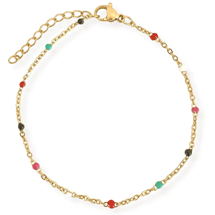 Bracelets Ellie Vail Gwen Colorful Dainty Enamel Beaded Bracelet