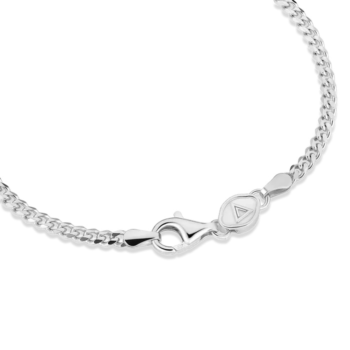 Bracelets Florence Curb Bracelet Stainless Steel 3mm Bracelets Florence Curb Bracelet Stainless Steel 3mm