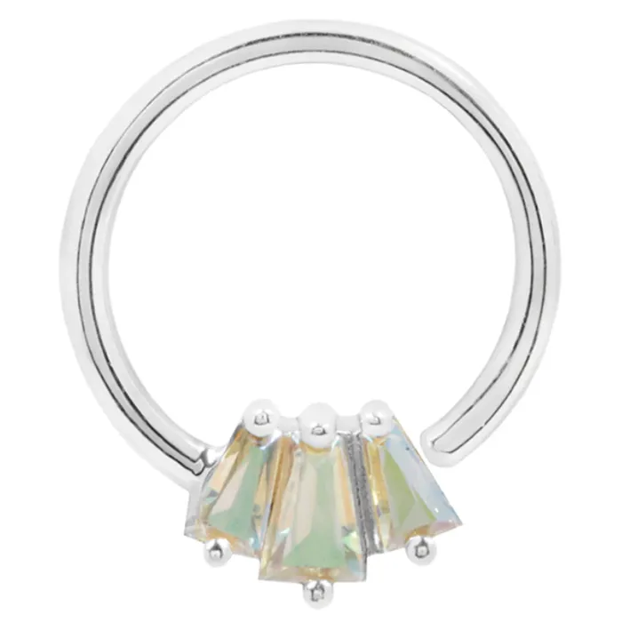 Buddha Jewelry Organics Rings Gemma Seamless Ring in Gold with Mercury Mist Topaz