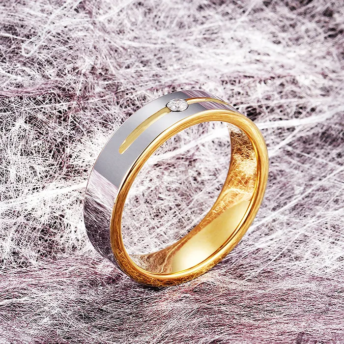 Butterscotch Tungsten Couple Rings Earrings