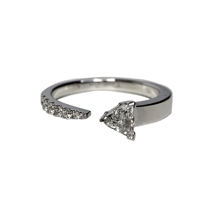 Cherie Dori Rings Diamond Triangle Ring
