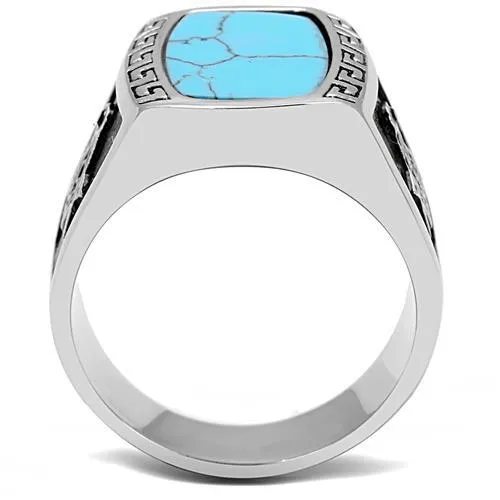 CJE3044 Wholesale Mens Stainless Steel High polished Synthetic Sea Blue Masonic Ring Green Rings CJE3044 Wholesale Mens Stainless Steel High polished Synthetic Sea Blue Masonic Ring Green Rings