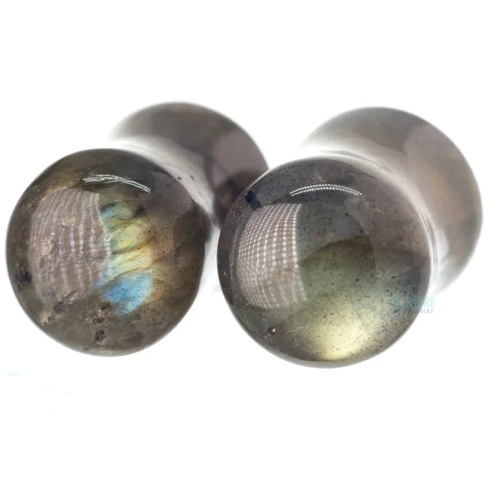 Diablo Organics Rings Stone Plugs Labradorite