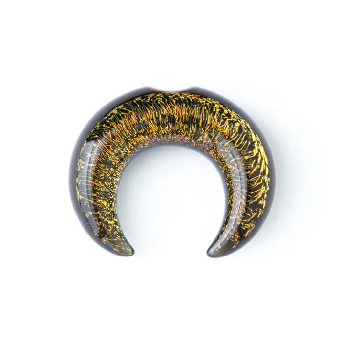 Dichroic Glass Septum Pincher Gold Gorilla Glass PreStyled Sets
