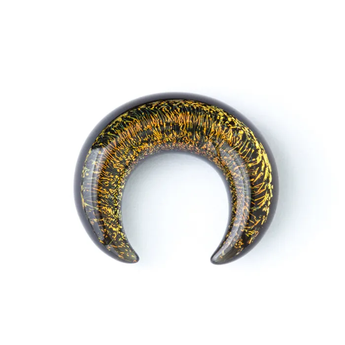 Dichroic Glass Septum Pincher Gold Gorilla Glass PreStyled Sets