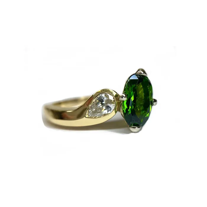 Donald Haack Diamonds Rings Chrome Diopside Diamond Ring Donald Haack Diamonds Rings Chrome Diopside Diamond Ring