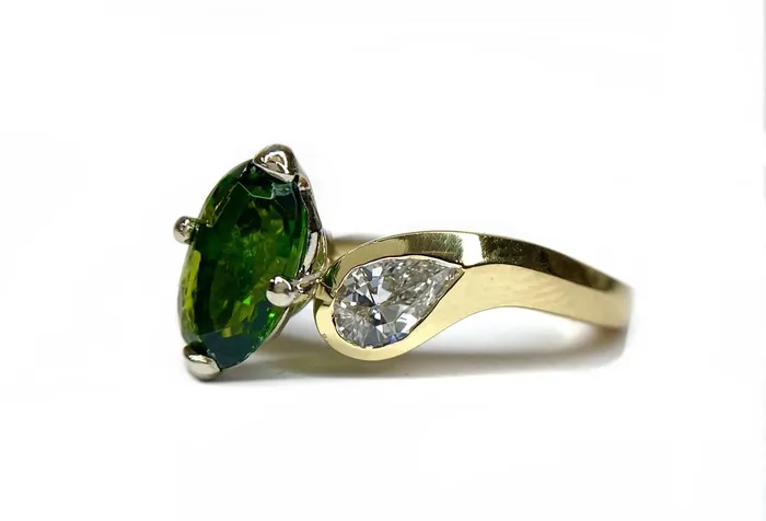Donald Haack Diamonds Rings Chrome Diopside Diamond Ring Donald Haack Diamonds Rings Chrome Diopside Diamond Ring
