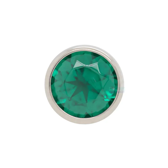Earrings Anatometal 4mm BezelSet BrilliantCut Gem on Flatback