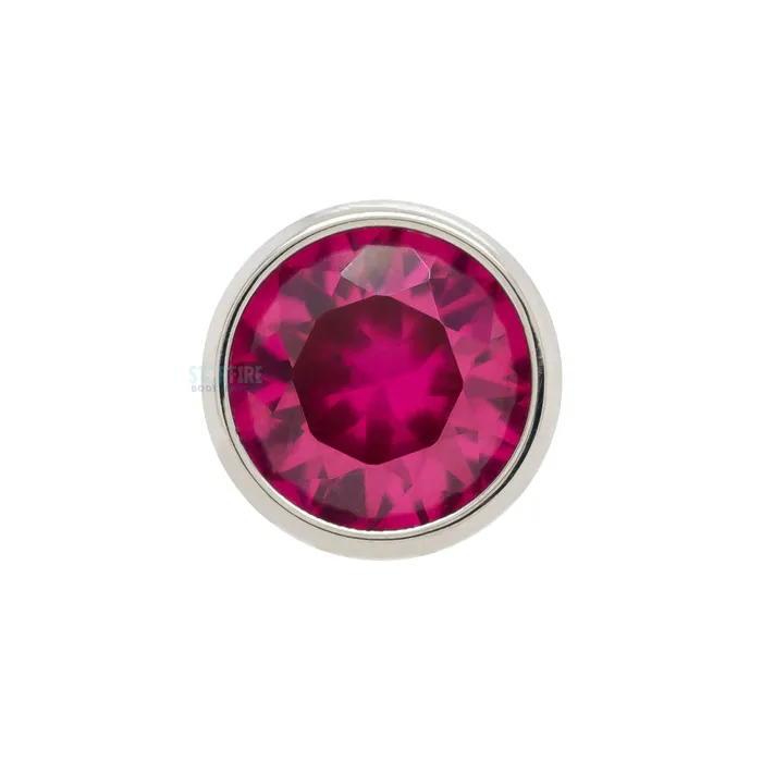 Earrings Anatometal 4mm BezelSet BrilliantCut Gem on Flatback