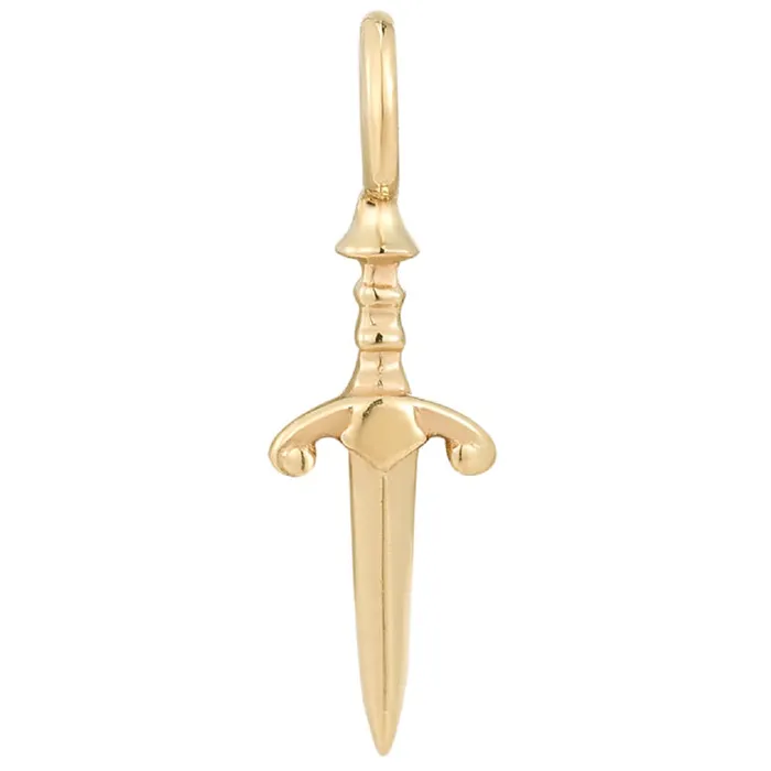 Earrings Blade Charm in Gold Buddha Jewelry Organics