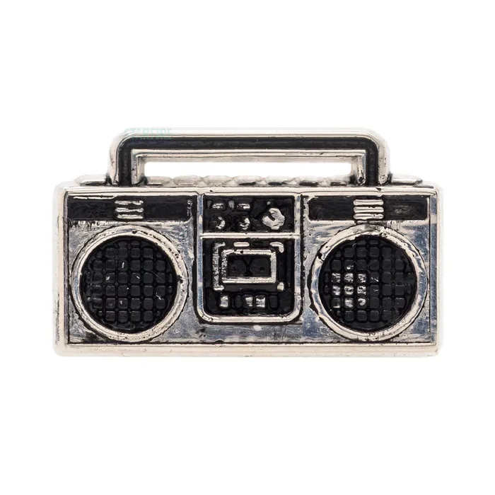 Earrings Body Gems threadless Boombox End in Gold