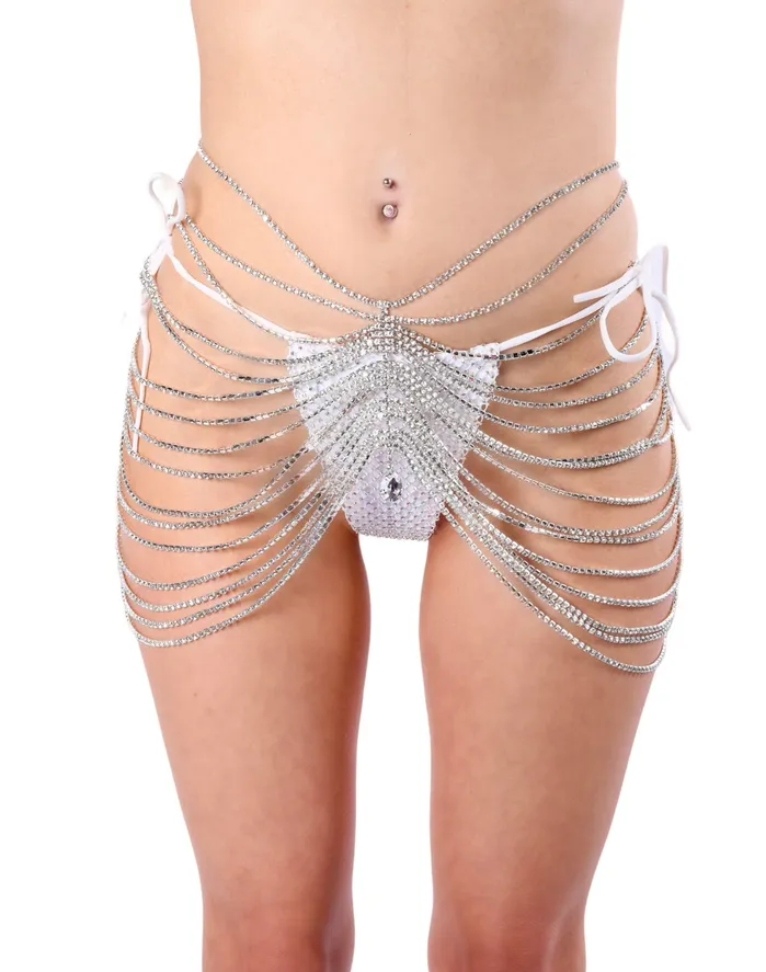 Earrings Crystal Fairy Rhinestone Skirt THE LUMI SHOP