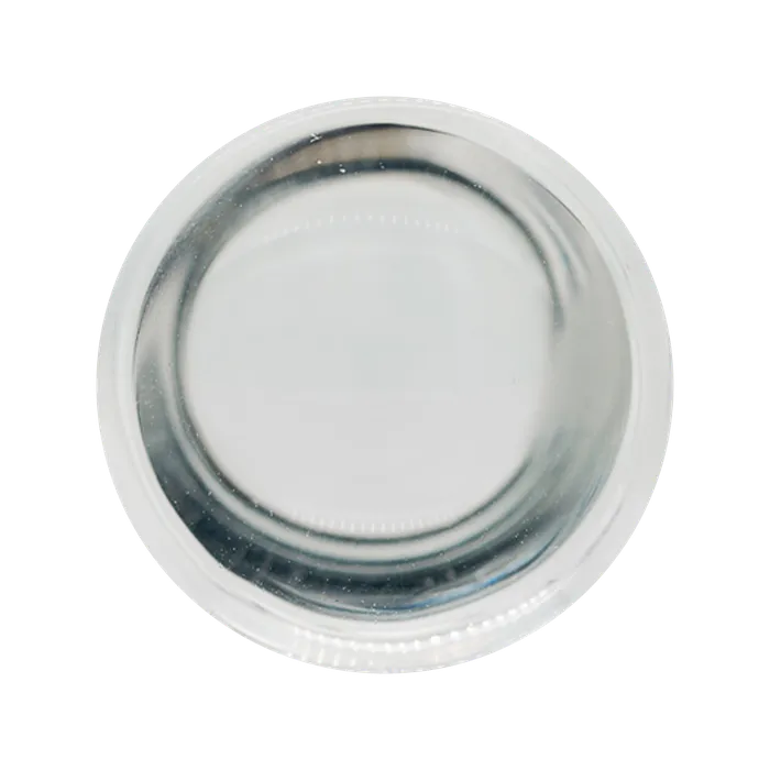 Earrings Glasswear Studios Glass Colorfront Plugs Clear