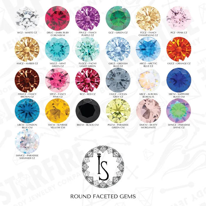Earrings Industrial Strength IS Faceted Gem Paw Print on Flatback