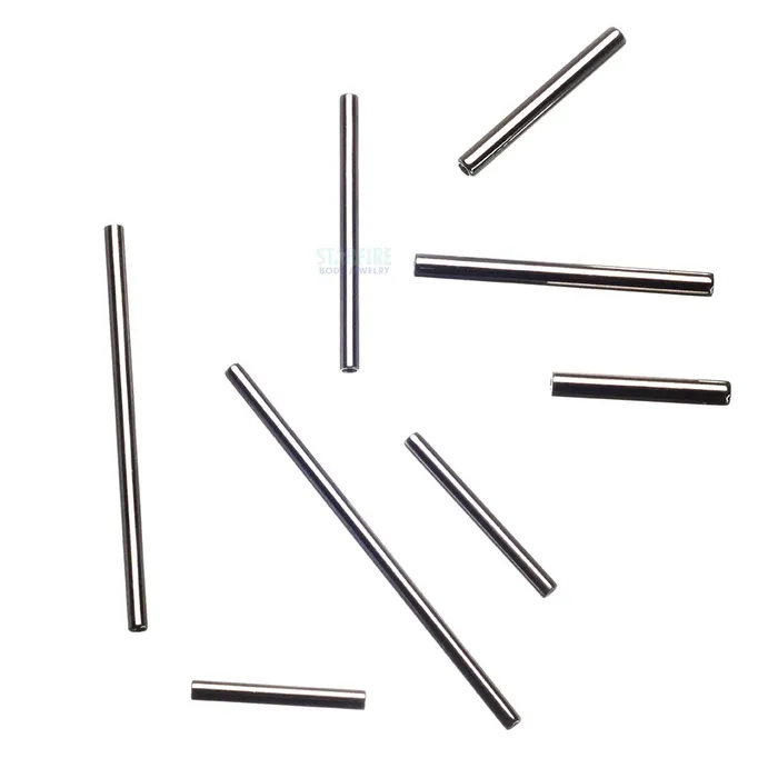 Earrings Industrial Strength IS Stainless Steel Threaded Straight Barbell Shaft 12 ga Earrings Industrial Strength IS Stainless Steel Threaded Straight Barbell Shaft 12 ga