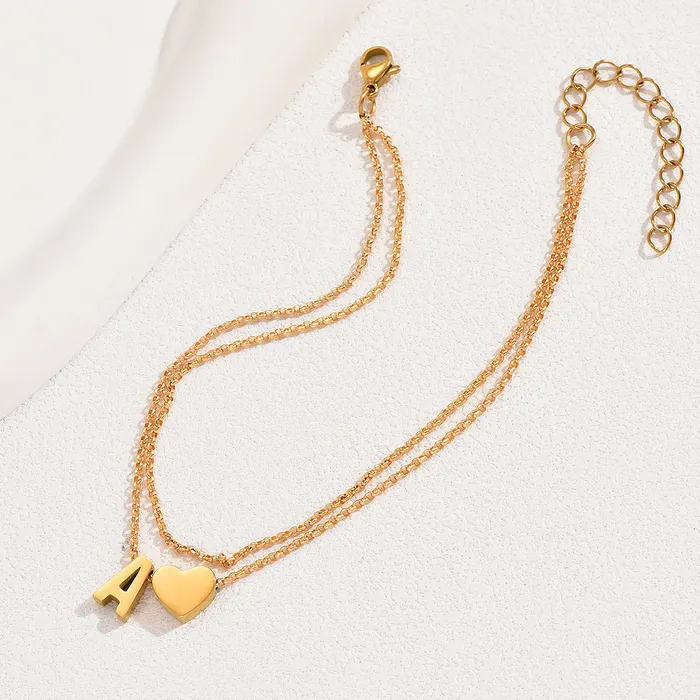 Earrings Luxe Collection Luxe9267 Alphabet Anklet