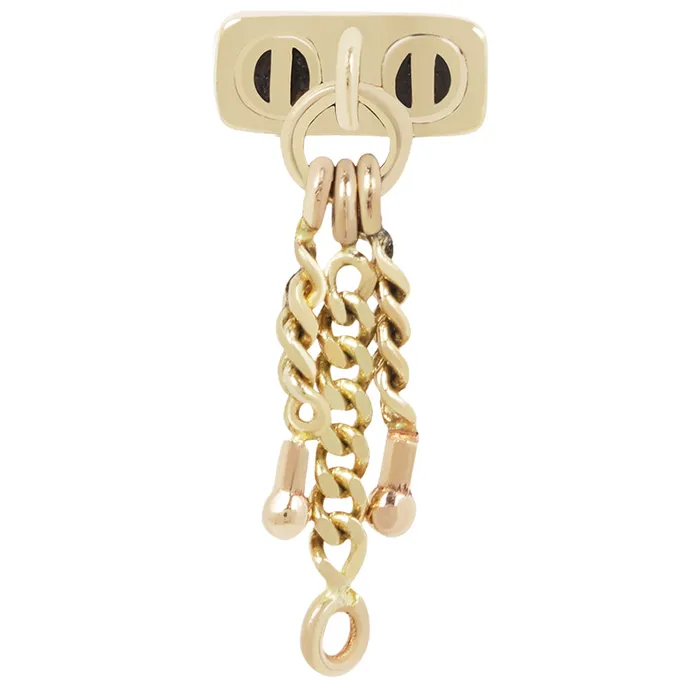 Earrings Maya Jewelry threadless No Masters End in Gold