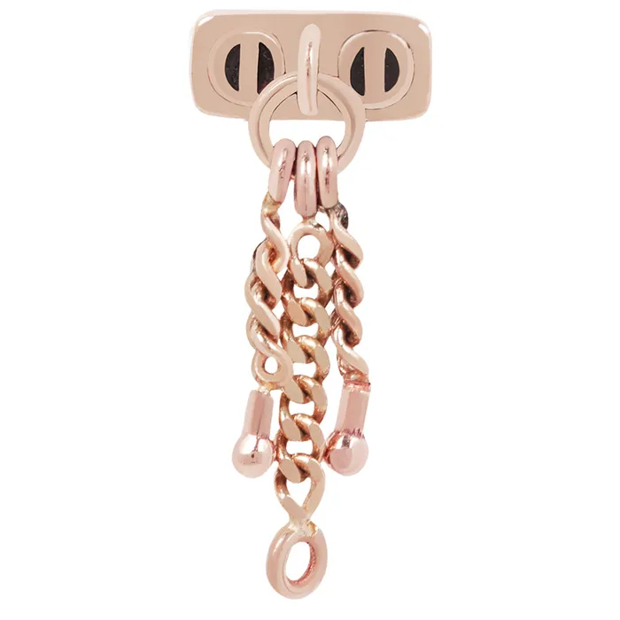 Earrings Maya Jewelry threadless No Masters End in Gold