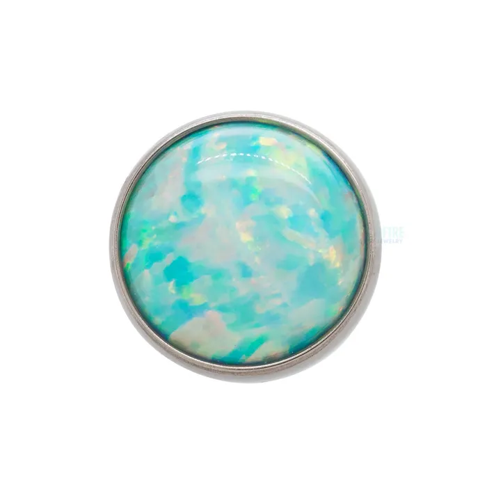 Earrings Peoples Jewelry threadless 5mm BezelSet Opal Cabochon End