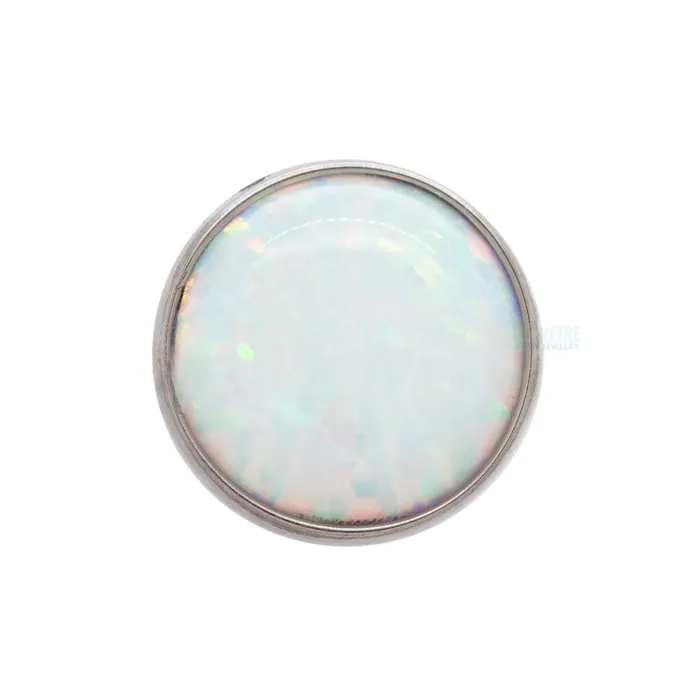Earrings Peoples Jewelry threadless 5mm BezelSet Opal Cabochon End