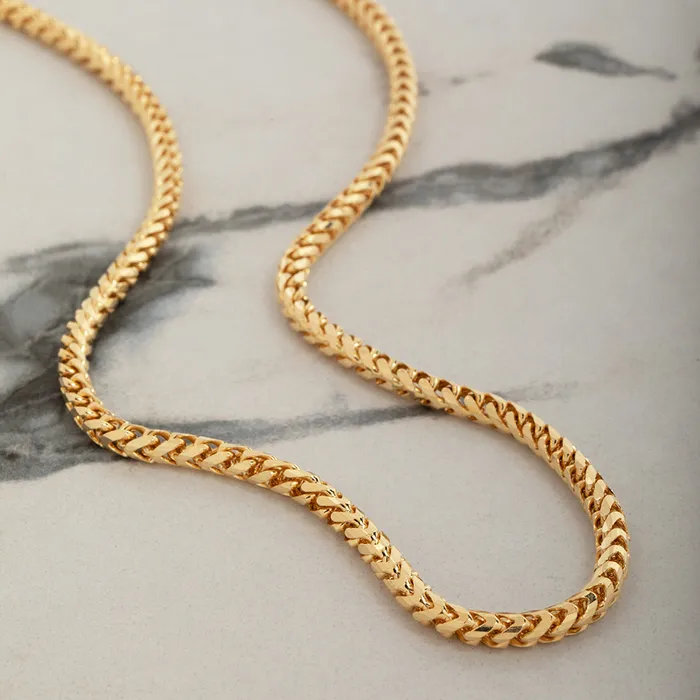 Earrings Proclamation Jewelry 5mm Diamond Cut Franco Chain 18k Yellow Gold